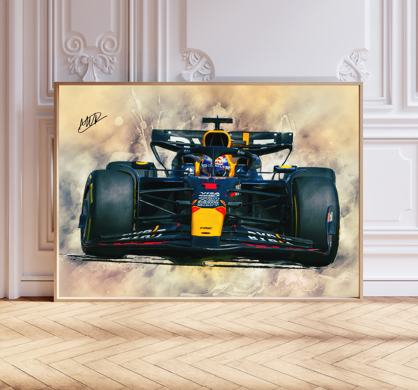 Max Verstappen 2024 Redbull RB20 Formula 1 Car Poster Print