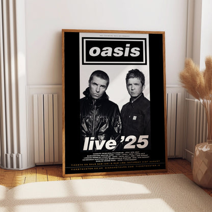 Oasis REUNION 2025 Tour Poster