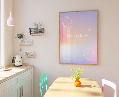 Aura Print - Energy Print - Aura Poster - Spiritual Art - Affirmation Wall Art - Positivity Poster - Pastel Print - Positive Quote Poster