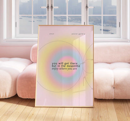 Aura Print - Energy Print - Aura Poster - Spiritual Art - Affirmation Wall Art - Positivity Poster - Pastel Print - Positive Aura Print