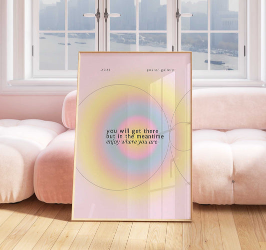 Aura Print - Energy Print - Aura Poster - Spiritual Art - Affirmation Wall Art - Positivity Poster - Pastel Print - Positive Aura Print