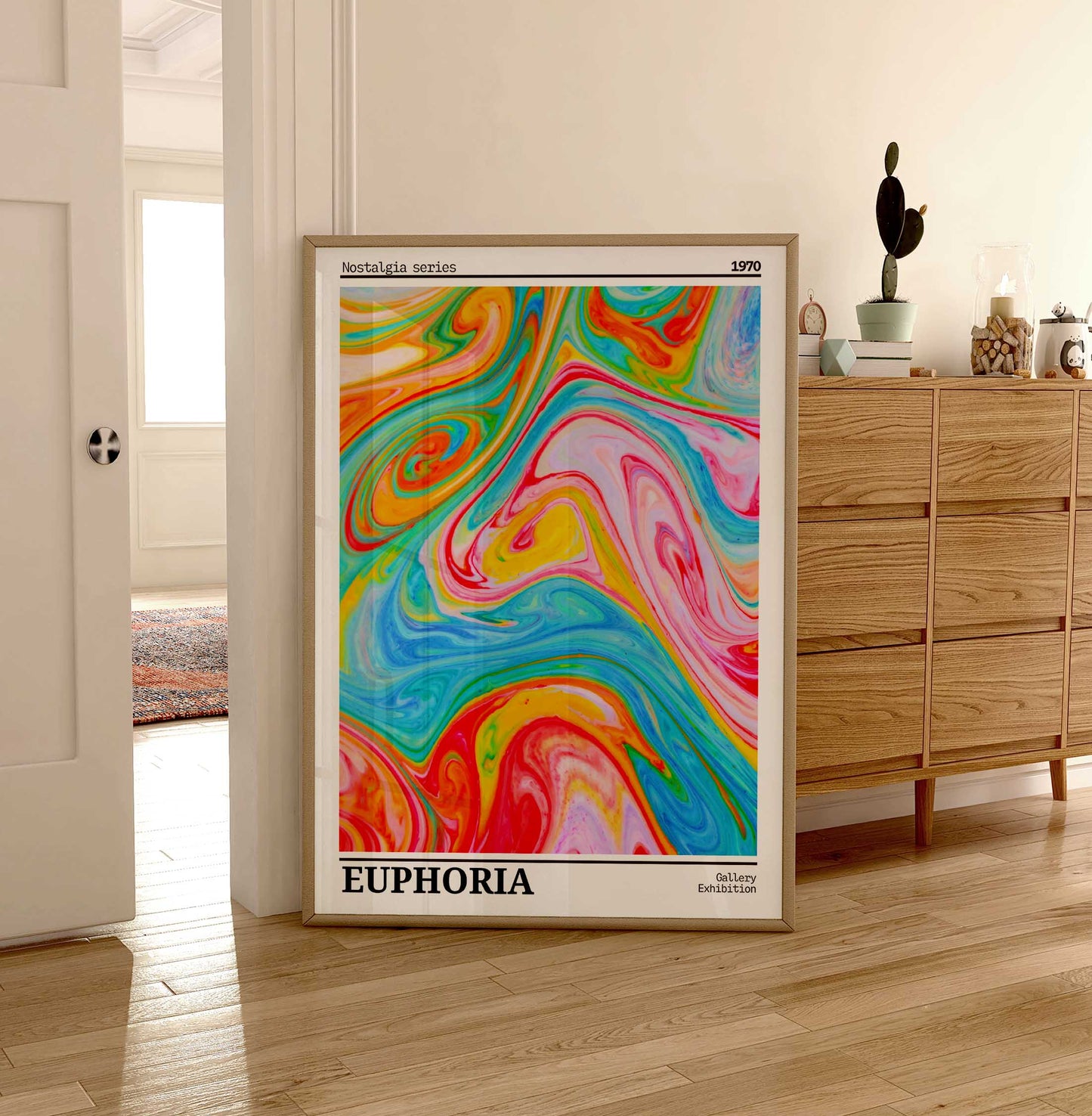 Euphoria Print - Energy Print - Aura Poster - Spiritual Art - Affirmation Wall Art - Positivity Poster - Trendy Decor - Nostalgia Aura Print