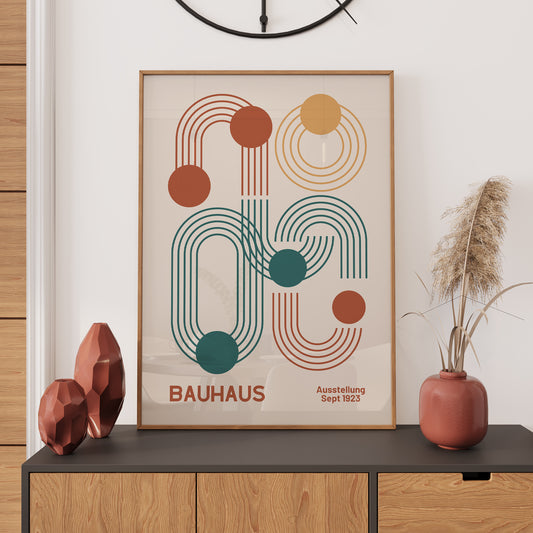 Bauhaus Poster: Retro Poster, Bauhaus Wall Art, Minimalist Wall Art, Retro Art, Living Room Décor, Vintage Décor, Gift Idea, A2/A3/A4/A5