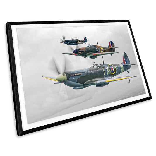 Spitfire WW2 Battle of Britain Wall Art Print Picture Poster