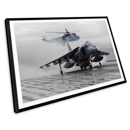Harrier Jump Jet Military Aircraft Wall Art Print Picture Poster