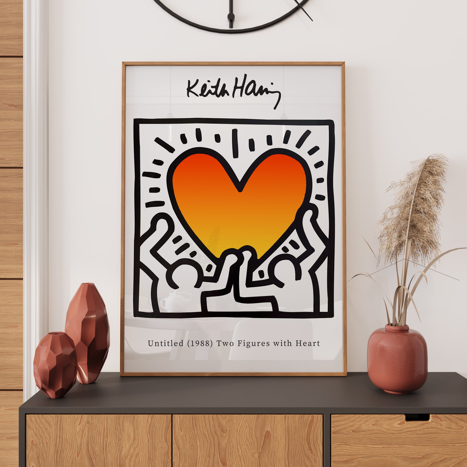 Keith Haring Poster, Love Heart Print