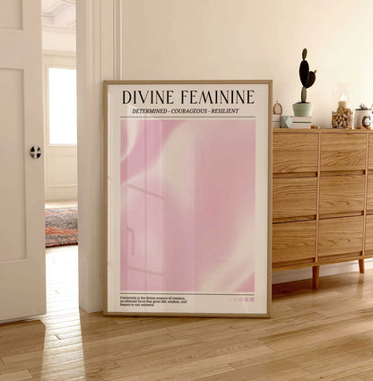 Feminine Aura Print - Energy Print - Aura Poster - Spiritual - Affirmation Wall Art - Femininty Poster - Trendy Decor - Pink Aura Poster