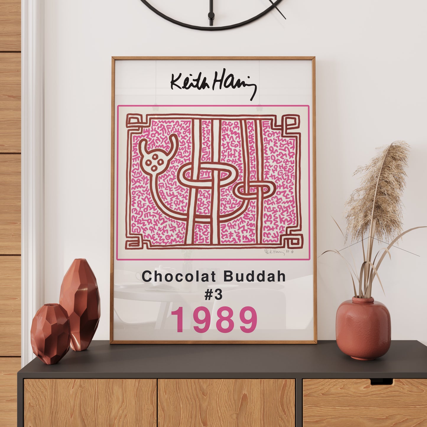 Keith Haring Chocolate Buddha #3 1989