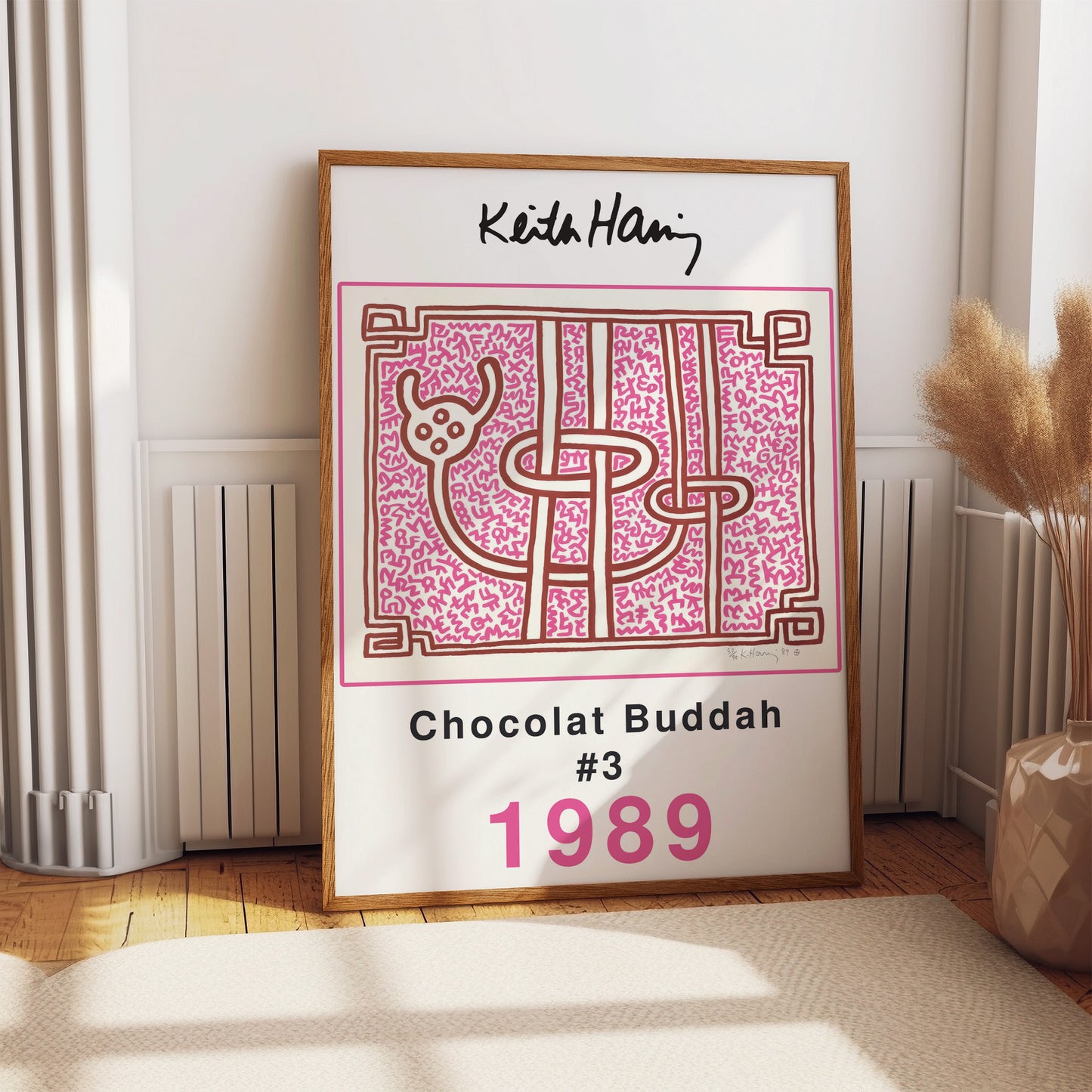 Keith Haring Chocolate Buddha #3 1989