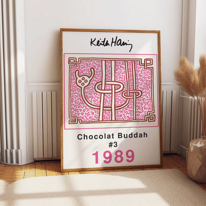Keith Haring Chocolate Buddha #3 1989