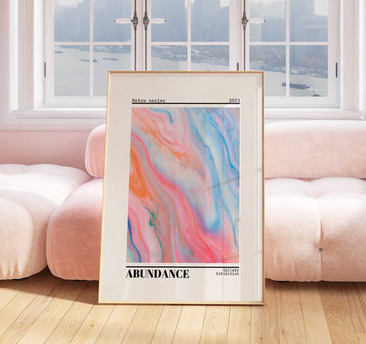 Positive Energy Print - Aura Print - Aura Poster - Spiritual - Affirmation Wall Art - Femininity Poster - Girls Bedroom - Pastel Decor