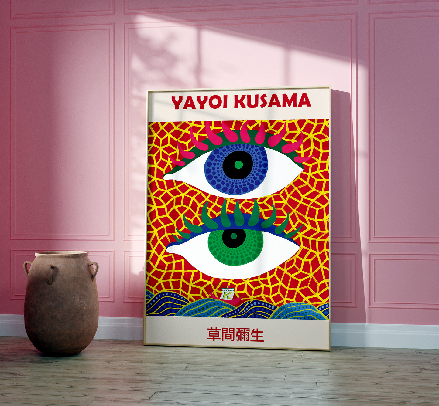 Yayoi Kusama Eyes Japanese Art WALL ART PRINT Exhibition Poster Asian Home Décor