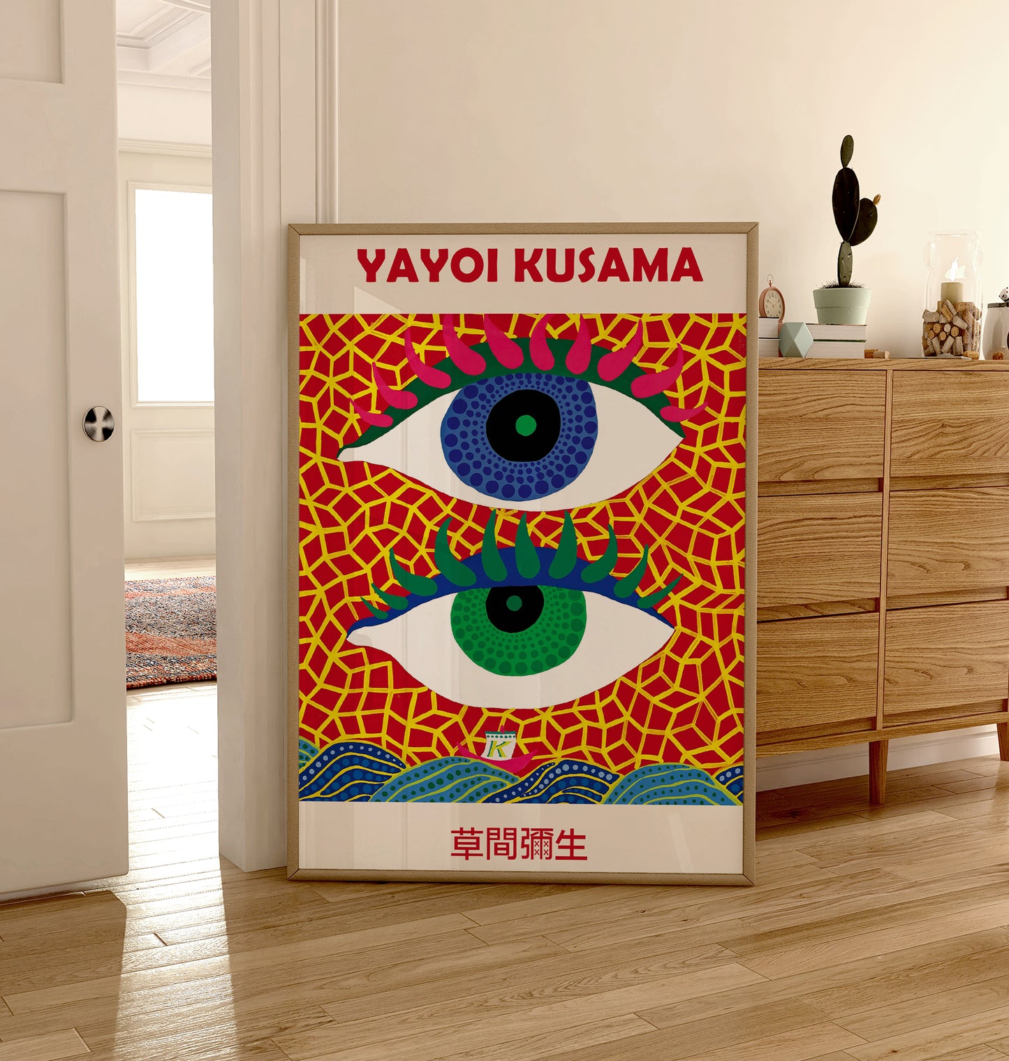 Yayoi Kusama Eyes Japanese Art WALL ART PRINT Exhibition Poster Asian Home Décor