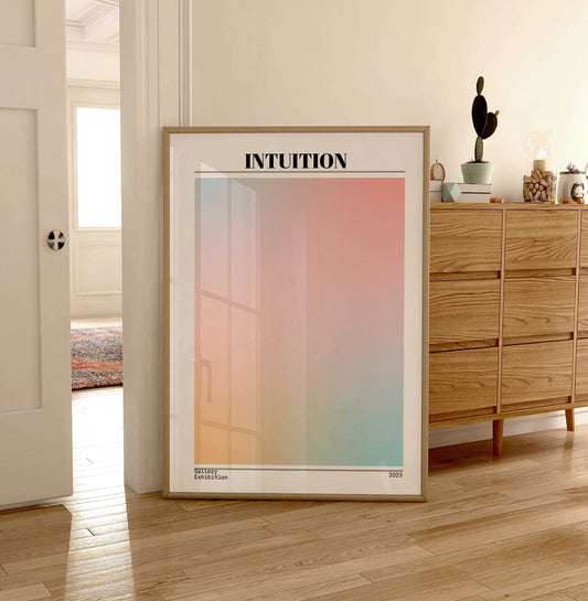 Intuition Aura Print - Energy Print - Aura Poster - Spiritual - Affirmation Wall Art - Femininity Poster - Girls Bedroom - Pastel Decor