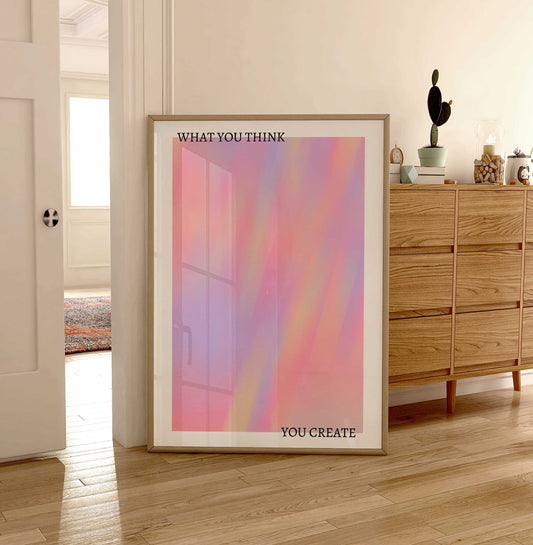 Quote Aura Print - Energy Print - Aura Poster - Spiritual - Affirmation Wall Art - Positive Poster - Trendy Decor - Pastel Aura Poster