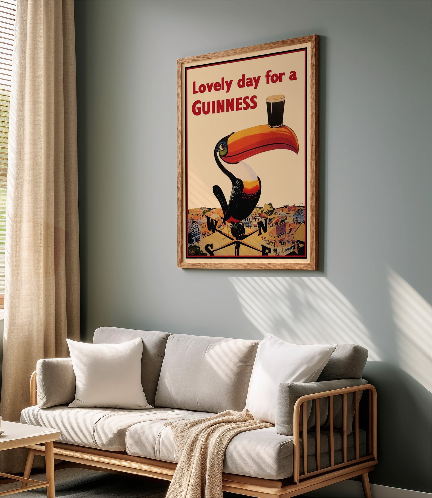 Guinness Wall Art, Lovely Day For A Guinness, Guinness Print, Vintage Drinks Poster, Bar Wall Art. Kitchen Décor, Gift Idea, A1/A2/A3/A4/A5