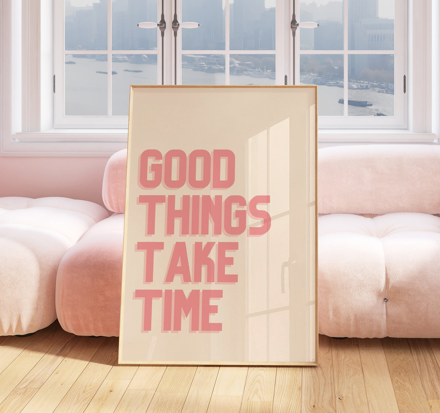 Positivity Quote Print - Pink Print - Cute Poster - Eclectic Room Decor - Funky Prints - Girls Room Poster - Pastel Decor - Pink Poster