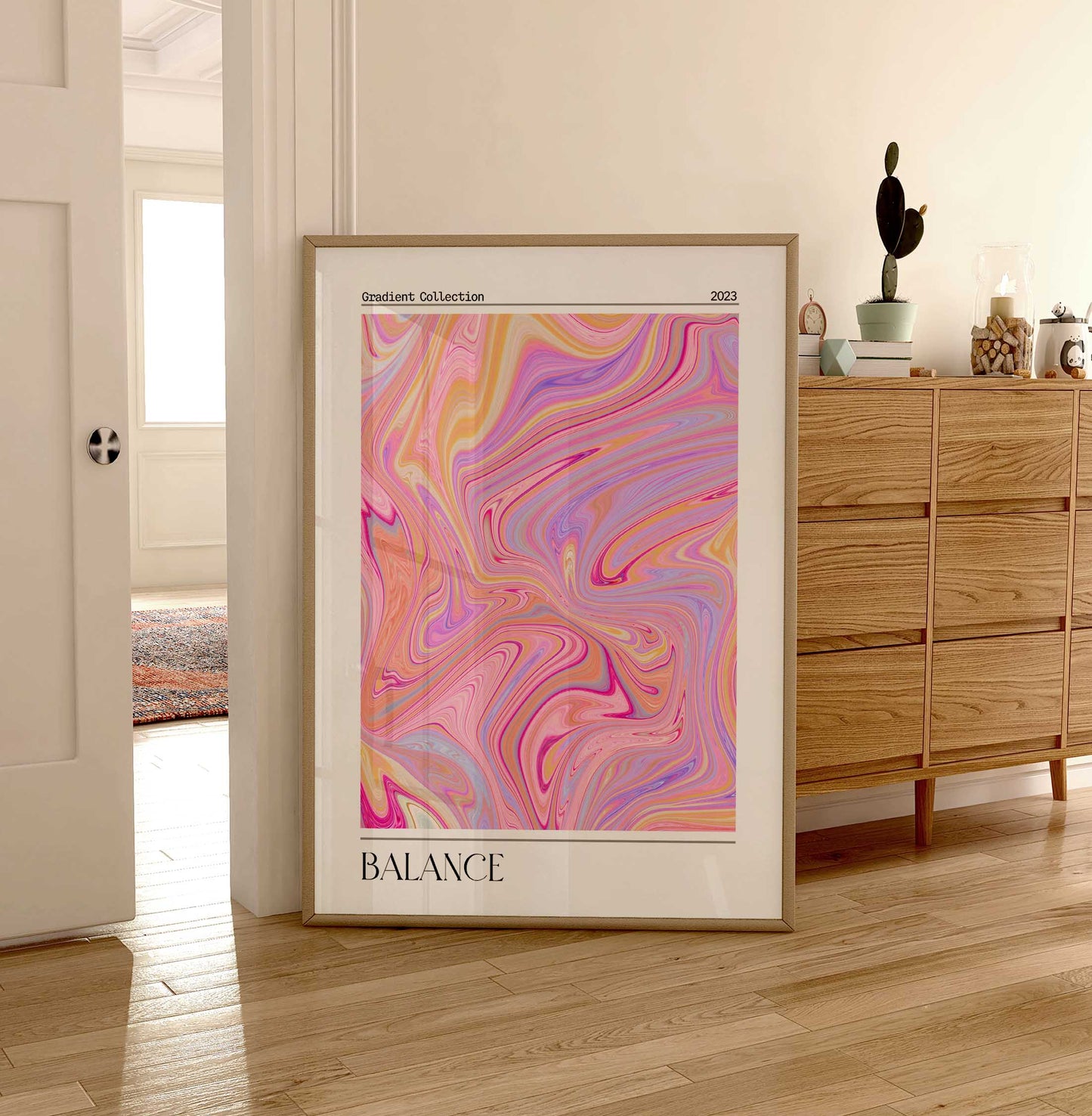 Balance Aura Print - Energy Print - Aura Poster - Spiritual - Affirmation Wall Art - Positive Poster - Trendy Decor - Pastel Aura Poster