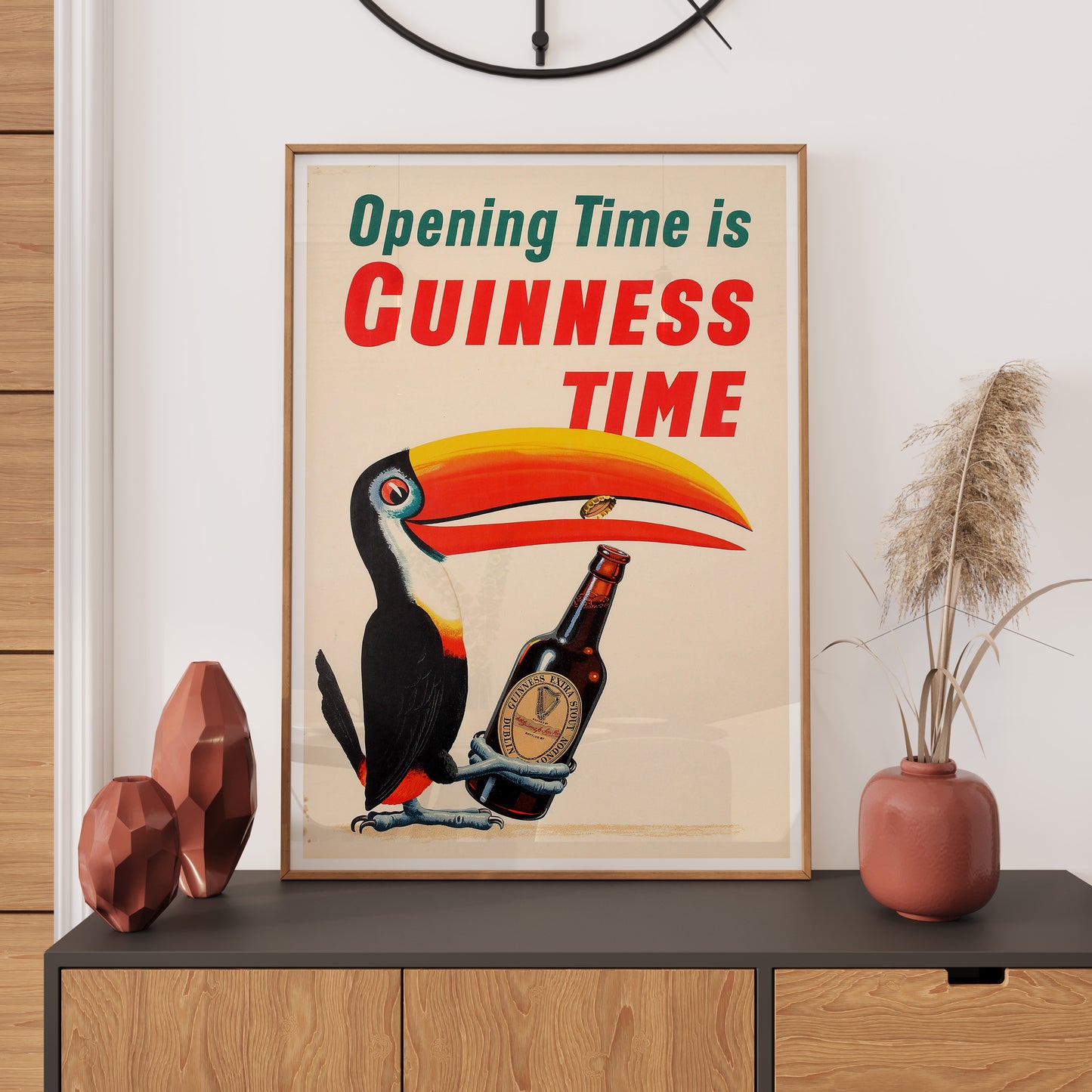 Guinness Wall Art, Guinness Time, Guinness Print, Retro Advert Poster. Drinks Art Print, Bar Poster Wedding Gift, A1/A2/A3/A4/A5