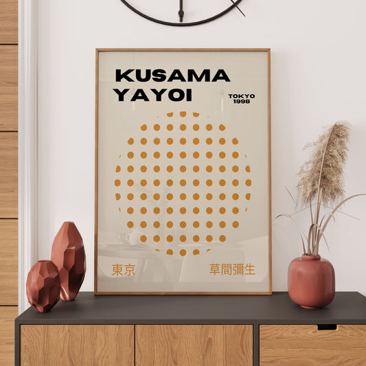 Yayoi Kusama Tokyo Dots 1998 Japanese Art WALL ART PRINT Exhibition Poster Wall Décor