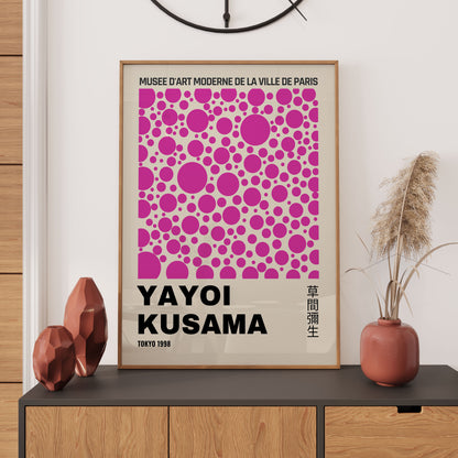 Yayoi Kusama Tokyo Pink Dots 1998 Japanese Art WALL ART PRINT Exhibition Poster Wall Décor