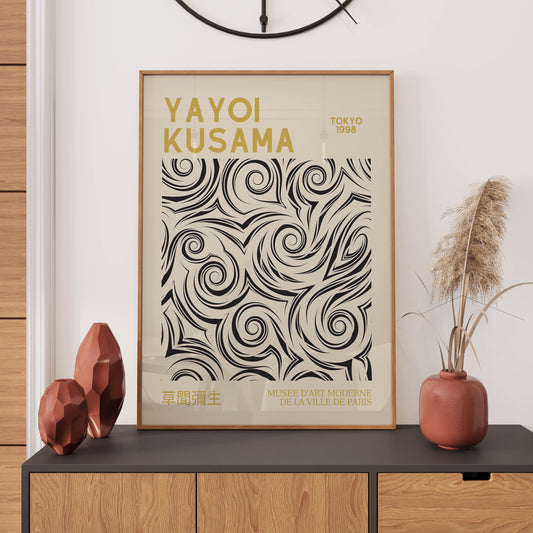 Yayoi Kusama Tokyo 1998 Japanese WALL ART PRINT Exhibition Poster Wall Décor