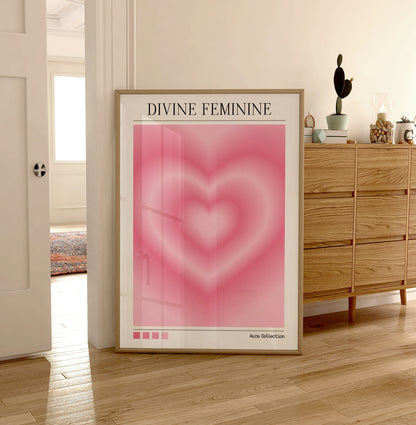 Pink Aura Print - Energy Print - Aura Poster - Spiritual - Angel Number Wall Art - Femininty Poster - Girls Bedroom - Qoute Print