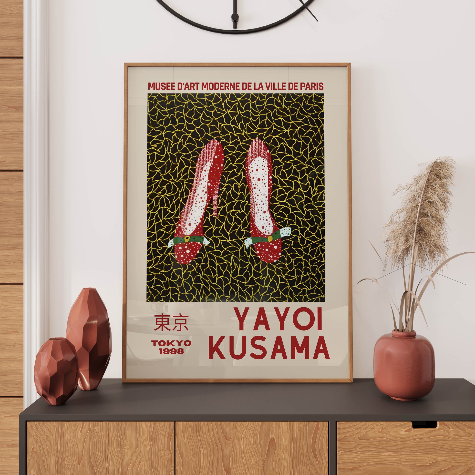 Yayoi Kusama 1998 Tokyo Japanese Art WALL ART PRINT Exhibition Poster Asian Décor