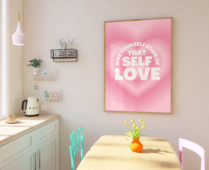 Self Love Print - Energy Print - Aura Poster - Spiritual - Angel Number Wall Art - Femininty Poster - Girls Bedroom - Positivity Print