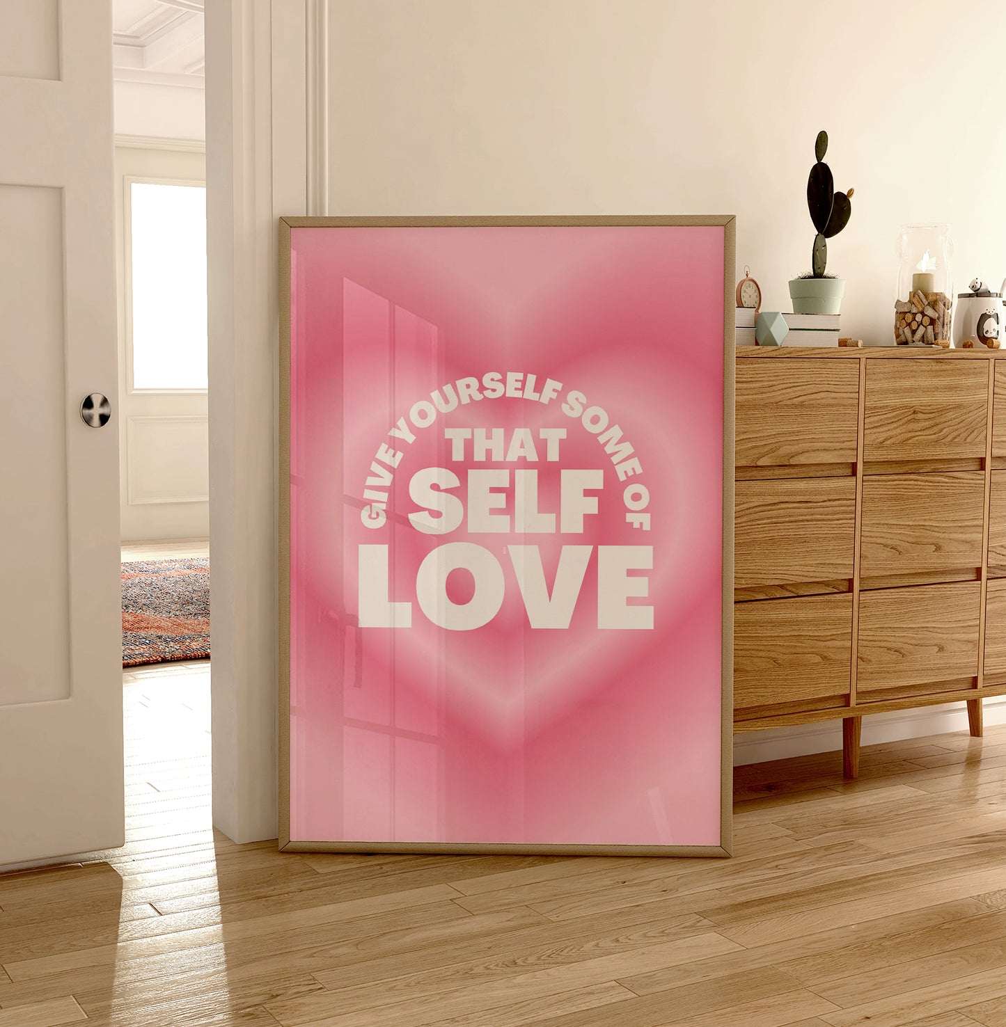 Self Love Print - Energy Print - Aura Poster - Spiritual - Angel Number Wall Art - Femininty Poster - Girls Bedroom - Positivity Print