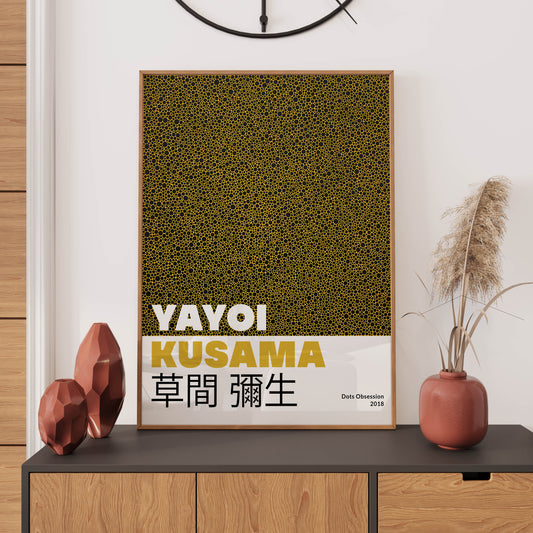 Yayoi Kusama Dots Obsession Japanese Art WALL ART PRINT Exhibition Poster Gift Idea