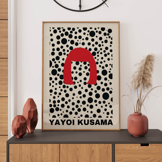 Yayoi Kusama Self Portrait Japanese Art WALL ART PRINT Exhibition Poster Vintage Decor Gift Idea