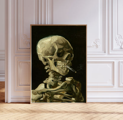 Van Gogh - Skull of a Skeleton with a Burning Cigarette