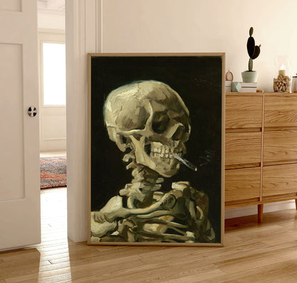 Van Gogh - Skull of a Skeleton with a Burning Cigarette