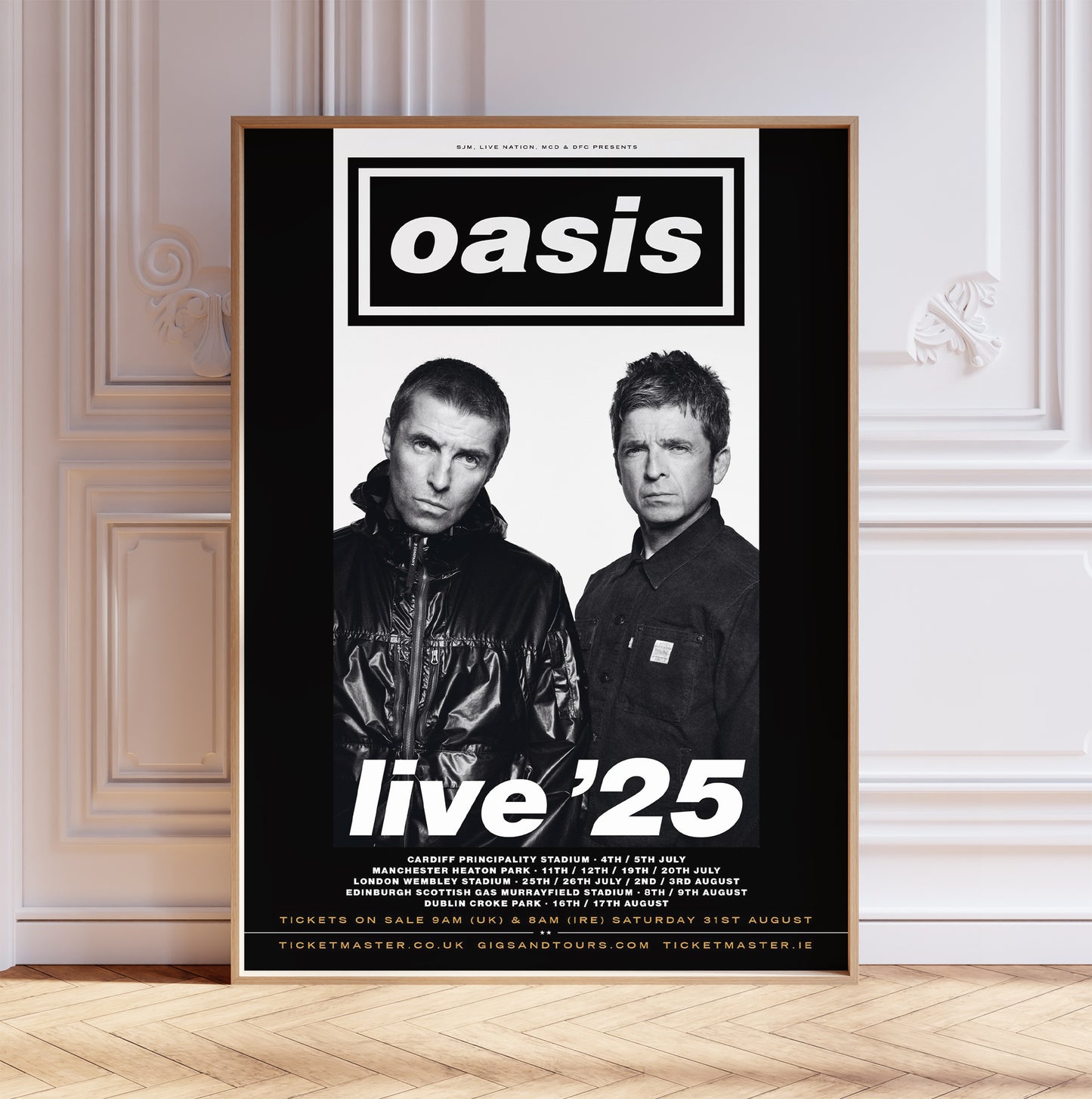 Oasis REUNION 2025 Tour Poster