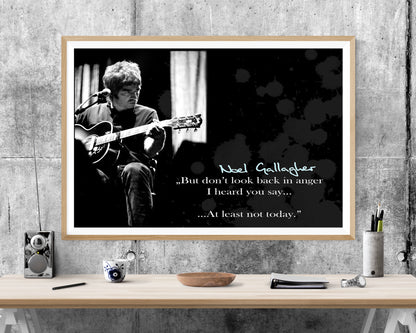 Noel Gallagher Oasis WALL ART PRINT Poster Picture Wall Hanging