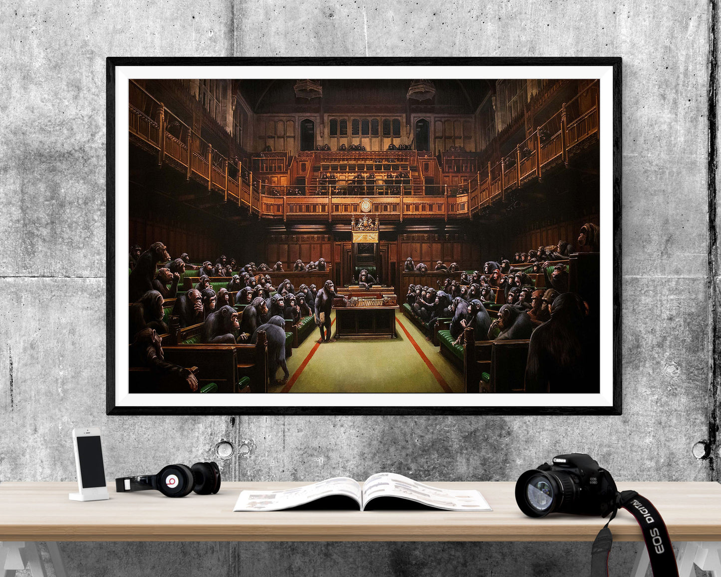 Banksy Devolved Parliament Graffiti WALL ART PRINT Poster Picture Wall Hanging