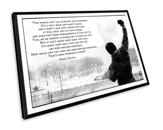 Rocky Balboa Quote WALL ART PRINT Poster Picture Wall Hanging