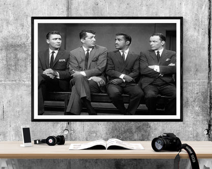 The Rat Pack - Frank Sinatra Sammy Davis Jr Dean Martin WALL ART PRINT Poster Picture Wall Hanging