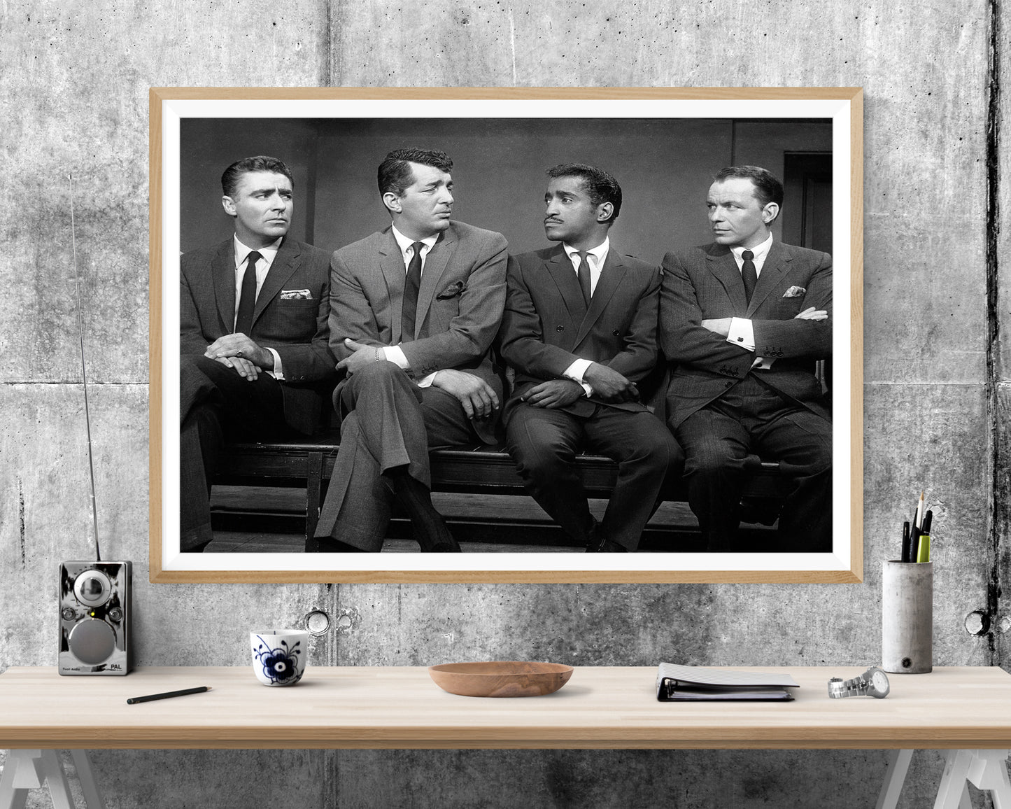 The Rat Pack - Frank Sinatra Sammy Davis Jr Dean Martin WALL ART PRINT Poster Picture Wall Hanging