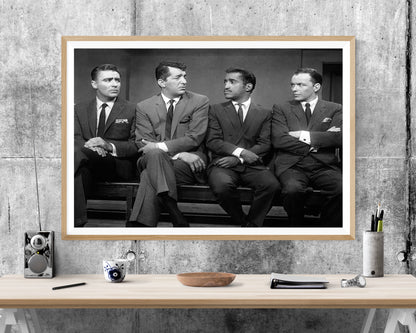The Rat Pack - Frank Sinatra Sammy Davis Jr Dean Martin WALL ART PRINT Poster Picture Wall Hanging