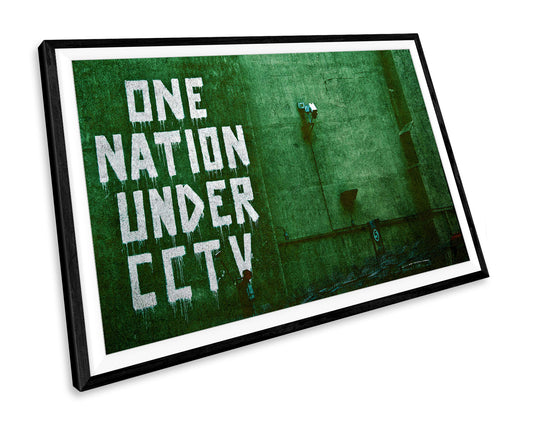 Banksy One Nation Under CCTV Graffiti WALL ART PRINT Poster Picture Wall Hanging