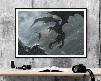 The Elder Scrolls V Skyrim  WALL ART PRINT Poster Picture Wall Hanging