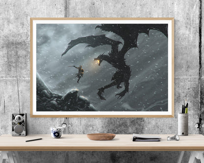 The Elder Scrolls V Skyrim  WALL ART PRINT Poster Picture Wall Hanging