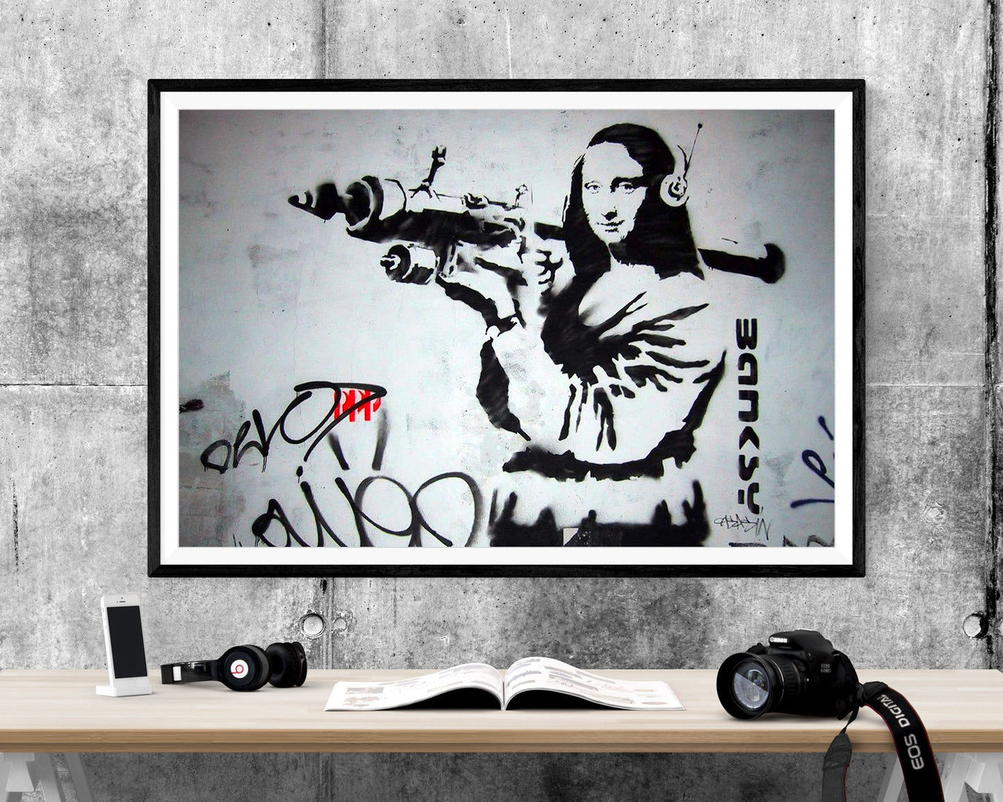 Banksy Mona Lisa WALL ART PRINT Poster Picture Wall Hanging