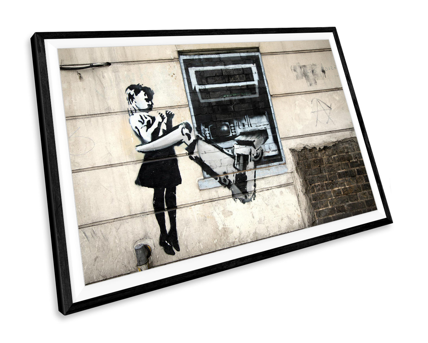 Banksy Cave Cash Machine Girl WALL ART PRINT Poster Picture Wall Hanging