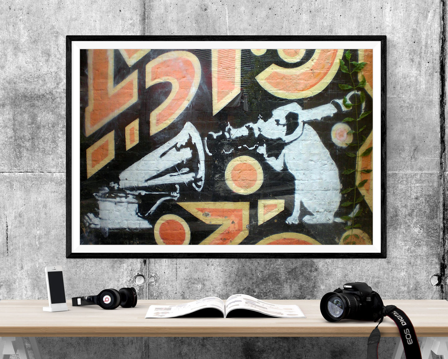 Banksy Hmv Dog WALL ART PRINT Poster Picture Wall Hanging