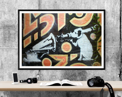 Banksy Hmv Dog WALL ART PRINT Poster Picture Wall Hanging