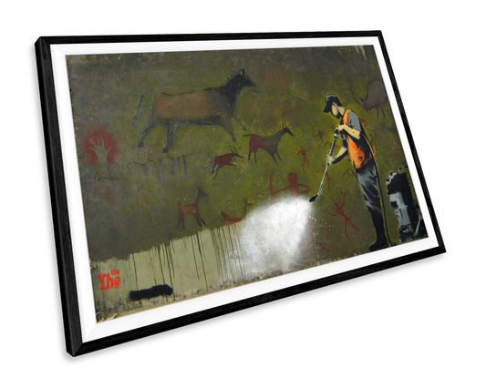 Banksy Cave Painting Removal WALL ART PRINT Poster Picture Wall Hanging