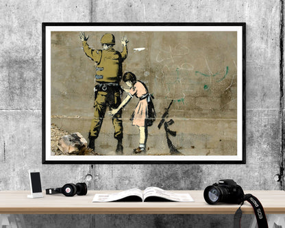 Banksy Stop And Search WALL ART PRINT Poster Picture Wall Hanging